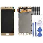 Lenovo Vibe P2 P2a42 P2c72 Uyumlu Altın Renkli OEM LCD Ekran ve Dokunmatik Panel Komple Çerçeveli - 1
