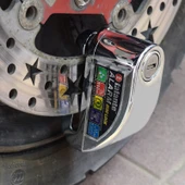 Motosiklet Bisiklet Hırsızlık Önleyici Alarm Disk Fren Kilidi Siyah Kablo ve Çanta - 12