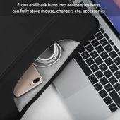 Haweel 15-17 Inç Siyah Laptop Çantası Macbook Samsung Lenovo Sony Dell Alienware Chuwi Asus Uyumlu - 9