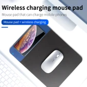 OJD 36 Qi Standard 10W Kablosuz Şarjlı Kauçuk Mouse Pad Siyah 26 2x19 8x0 65cm - 8
