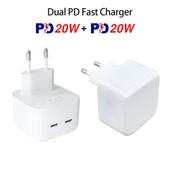 SDC 40W Cift PD USB C Tipi Sarj Aleti iPhone iPad Serisi EU Priz - 2