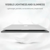 4 in 1 Evrensel Laptop Tutucu Siyah PU Deri Suya Dayanikli Koruyucu Bilek Destekli Laptop Cantasi 13 14 Inç - 12