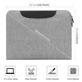 HAWEEL 15-17 Inç Gri Laptop Çantası Macbook Samsung Lenovo Sony Dell Alienware Chuwi Asus Uyumlu - 2