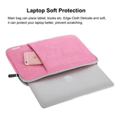 HAWEEL 15 inç Laptop Kılıfı Fermuarlı Çanta Pembe - 8
