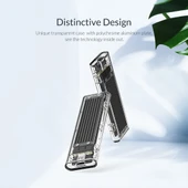 ORICO TCM2F-C3 NGFF M2 Şeffaf Alüminyum USB Type-C Harici Disk Kutusu - 7