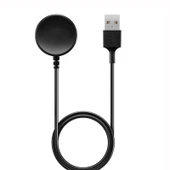 Samsung Galaxy Watch Ultra 7 6 5 Pro 4 3 Manyetik Akıllı Saat Şarj Kablosu USB A Port 1 Metre Siyah - 1