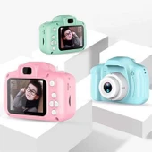 2.0 İnç Ekranlı 8.0MP HD Çocuk Oyuncak Taşınabilir Dijital SLR Kamera Mavi - 3