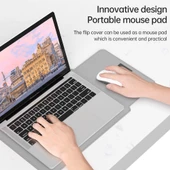 4 in 1 Hafif ve Taşınabilir Deri Laptop Çantası 15.4 15.6 16.1 inç Pembe - 5