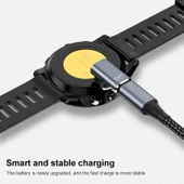 Garmin Fenix 8 7X Vivoactive 6 xDfind Saat Şarj Adaptörü Type-C Düz - 2