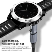 Garmin Fenix 8 7X Vivoactive 6 xDfind Saat Şarj Adaptörü Type-C Düz - 3