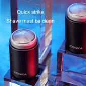 KONKA Mini Taşınabilir Erkek Tıraş Makinesi Siyah Su Geçirmez - 3