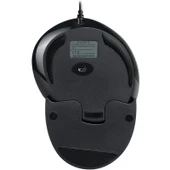 DELUX M618 6 Tuşlu Dikey Ergonomik Kablolu Mouse Siyah 1.5m Kablo - 3