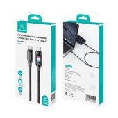 USAMS SJ750 100W Tip C Veri Kablosu Renkli Işıklı 1.2 Metre Paslanmaz - 8
