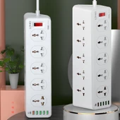 LDNIO SC10610 30W 10+6 Port Çok Fonksiyonlu Seyahat Ev Ofis Hızlı Şarj Prizi UK Fiş - 2