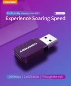 COMFAST CF-812AC 1300 Mbps Çift Bant Mini USB WiFi Adaptörü - 5