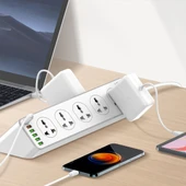 LDNIO SC10610 30W 10+6 Port Çok Fonksiyonlu Seyahat Ev Ofis Hızlı Şarj Prizi UK Fiş - 7
