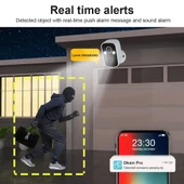 2k Full HD Mini Gece Görüşlü Şarjlı Alarmlı Uygulamalı Kablosuz Güvenlik Kamerası - 6