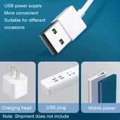 USB Ev Yurdu Sessiz Yüksek Rüzgar Gücü Mini Fan Altı Kanatlı Küçük Tavan Vantilatörü Tekli Model - 8