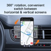 Hava Menfezi Araç Telefon Tutucu Siyah Model Air Vent - 4