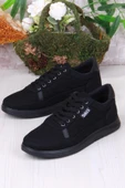 Fort Dakırs 2038 Siyah Hafif Rahat Keten Sneaker Erkek Ayakkabı - 3