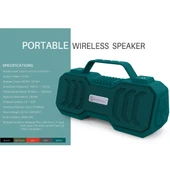 NewRixing NR-4500 Taşınabilir Kablosuz Bluetooth Stereo Hoparlör Siyah TWS ve FM Özellikli - 4