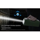 NewRixing NR-2028 Taşınabilir Aydınlatmalı Kablosuz Bluetooth Stereo Hoparlör Gri - 5