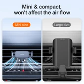 Hava Menfezi Araç Telefon Tutucu Siyah Model Air Vent - 7
