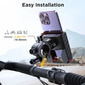 JOYROOM JR-ZS266 Bisiklet Gidon Telefon Tutucu Siyah 4.7-6.8 İnç Uyumlu - 5