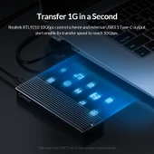 ORICO M2PV-C3 M2 NVMe SSD Kutu Siyah Alüminyum USB3.1 Gen2 Type-C - 7