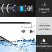 3 in 1 USB HD Dijital Muayene Otoskop Kulak Tipi Dijital Endoskop Kulak Kiri Temizleyici - 6