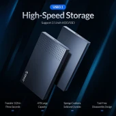 ORICO 2526C3 2.5 İnç USB-C Taşınabilir Harici Disk Kutusu Siyah - 5