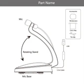 Yanmai SF-911B USB 2.0 Profesyonel Kondansatör Ses Kayıt Mikrofonu Siyah 1.5m Kablo ve Sabit Standlı PC Mac Uyumlu - 11