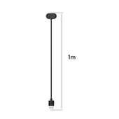 Amazfit T-Rex 2 Manyetik Şarj Kablosu USB Portlu 1 Metre Çip Korumalı Siyah - 5