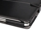 13.3 Inç MacBook Pro A1278 Deri Notebook Kılıfı Siyah Mandallı - 9