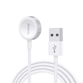 Yesido CA69 Apple Watch Manyetik USB Şarj Kablosu 1 Metre Beyaz - 1