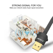 EDUP EP-AC1669 AC1300Mbps Cift Bant USB Wifi Adaptoru 2dbi Antenli - 5