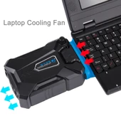 Ice Troll III Oyun Laptop Soğutucu Pad Sessiz Hava Çekişli Turbo Isı Radyatörü USB Kablolu Siyah - 10