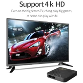 D9 PRO 4K HD Android TV Kutusu 8GB RAM 128GB Depolama 2.4G 5G WiFi UK Priz - 3