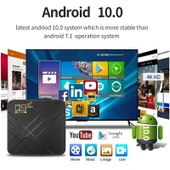 D9 PRO 4K HD Android TV Kutusu 8GB RAM 128GB Depolama 2.4G 5G WiFi UK Priz - 4