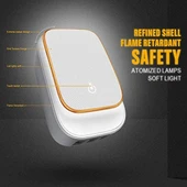 LDNIO A3305 Seyahat Şarj Cihazı 3 USB Portlu 3.4A 8 Pin Veri Kablosu ve Dokunmatik LED Gece Lambası EU Priz - 8