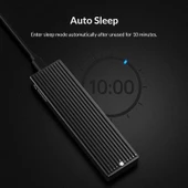 ORICO M2PV-C3 M2 NVMe SSD Kutu Siyah Alüminyum USB3.1 Gen2 Type-C - 10