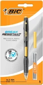 Bic Break Resistant Kırılmaya Dayanıklı Yandan Basmalı Siyah-Sarı Versatil Kalem Seti - 1