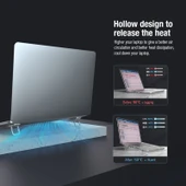 NILLKIN Bolster Plus Ayarlanabilir Üç Hızlı Çinko Alaşımlı Laptop Standı Gri - 4