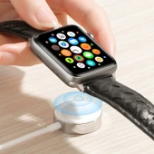 JOYROOM S IW001 Ben Serisi 1.2m 2.5W Taşınabilir Manyetik Şarj Kablosu Apple Watch Beyaz - 1