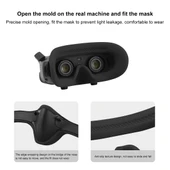 DJI Avata Goggles 2 Uçuş Göz Maskesi Silikon Koruyucu Kılıf Siyah - 3