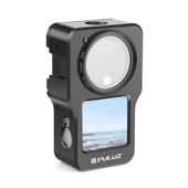 PULUZ CNC Alüminyum Alaşımlı Kafes DJI Action 2 Siyah - 1
