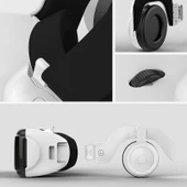 VR Shinecon G06EB Sanal Gerçeklik 3D Video Gözlüğü 4.7-6.1 Inç Telefon Uyumlu Beyaz HiFi Kulaklıklı - 4
