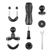 PULUZ Motosiklet Gidon Sabit Montaj U-Bolt Taban Tutucu Siyah - 7