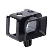 Sony RX0 II Uyumlu PULUZ Alüminyum Alaşımlı Koruyucu Kafes 37mm UV Filtre Lens ve Güneşlik Seti Siyah - 2