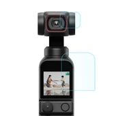 DJI OSMO Pocket 2 Uyumlu 9H 2.5D HD Temperli Cam Lens Koruyucu ve Ekran Filmi - 2